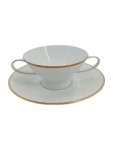 Vorschaubild 1 von Tasse Unterteller Goldrand Porzellan Weiß