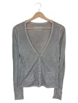 Vorschaubild 1 von Strickjacke Damen Gr. S Grau V-Ausschnitt Langarm Knöpfe
