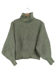 Vorschaubild 1 von Damen Pullover Rollkragen Gr. 34 XS Grün
