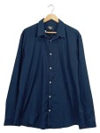 Vorschaubild 1 von Herren Business Hemd Langarm Blau Uni Gr. XL Baumwolle