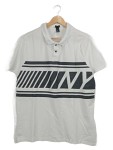 Vorschaubild 1 von Herren Poloshirt Gr. 50 weiß schwarz gestreift NY