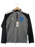 Vorschaubild 1 von Trainingsjacke Gr. 116 Kinder Fußball Sportjacke grau