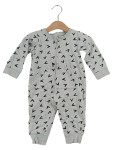 Vorschaubild 1 von Benetton Baby Strampler Gr. 68 Vogelmuster Grau