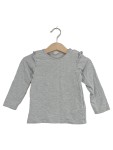 Vorschaubild 1 von Langarmshirt Gr. 80 grau Rüschen Mädchen