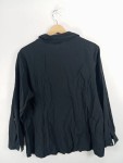 Vorschaubild 2 von Hemdbluse Schwarz Langarm Damen Gr. 48