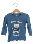 Vorschaubild 1 von Langarmshirt Gr. 92 Bär Baseball blau