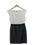Vorschaubild 1 von Businesskleid Damen Gr. 38 weiß grau elegant