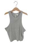 Vorschaubild 1 von Rippstrick Tanktop Racerback Grau Größe 36