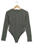 Vorschaubild 1 von Body Langarm Khaki Oliv Gr. 38