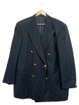 Vorschaubild 1 von Sakko Blazer Zweireiher Goldknöpfe Dunkelblau Gr.50