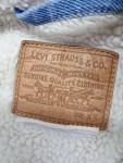 Vorschaubild 3 von Jeansjacke Sherpa Kragen Gr. 34 Blau