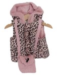 Vorschaubild 1 von Fellweste Leopardenmuster Gr. 80 Rosa