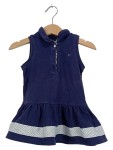 Vorschaubild 1 von Freizeitkleid Gr. 12M dunkelblau gepunktet