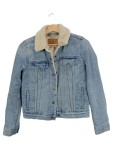 Vorschaubild 1 von Jeansjacke Sherpa Kragen Gr. 34 Blau