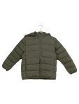 Vorschaubild 1 von Winterjacke Kinder Gr. 104 Oliv Polyamid Uni Praktisch Langarm Alltag