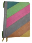 Vorschaubild 1 von Schreibmappe Patchwork Leder Mehrfarbig 26x20cm
