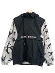 Vorschaubild 1 von Windjacke Kapuze Camouflage Schwarz Weiß Gr. 36