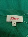 Vorschaubild 3 von Strickjacke Grün Damen Gr. 36 Langarm Offen