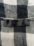 Vorschaubild 3 von Blusenkleid Gr. 36 kariert schwarz weiß Leinen