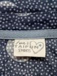 Vorschaubild 3 von Hemdbluse blau Punkte Damen Gr. 38 Baumwolle