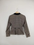 Vorschaubild 2 von Karierter Blazer Damen Grau Business Gr. 34