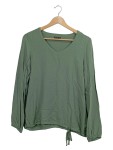 Vorschaubild 1 von Langarmshirt Oliv Damen Gr. 36 mit Tunnelzug