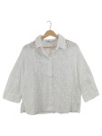Vorschaubild 1 von Bluse mit Stickerei weiß Damen Gr. 40 Romantisch