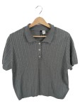 Vorschaubild 1 von Pullunder Strickpullover Zopfmuster Grau Gr. 42