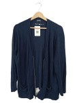 Vorschaubild 1 von Strickjacke dunkelblau Reißverschluss Gr. 48