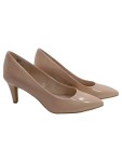 Vorschaubild 1 von Pumps beige Lacklederoptik Spitze Gr. 41 Damen