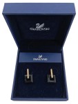 Vorschaubild 1 von Ohrstecker quadratisch Gold Strass elegant