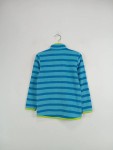 Vorschaubild 2 von Fleecejacke Gr. 110 blau gestreift neongrün