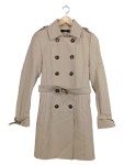Vorschaubild 1 von Trenchcoat Damen Gr. 36 Beige Zweireiher Gürtel