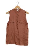 Vorschaubild 1 von Bluse ärmellos Brusttaschen Gr. 36 Braun