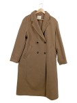 Vorschaubild 1 von Wollmantel Gr. 38 Beige Doppelreiher Klassisch