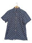 Vorschaubild 1 von Freizeithemd Blau Logo-Print Kurzarm Regular Fit Gr. 48 M