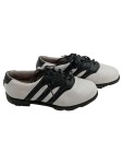 Vorschaubild 1 von Golfschuhe Herren Gr. 40 Weiß Schwarz Krokoprint