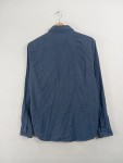 Vorschaubild 2 von Freizeithemd Herren Blau Gr. 36/S Baumwolle Elasthan Uni Casual 58 cm