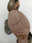Vorschaubild 3 von Plateausandalen Damen Gr. 41 Grau Leder Schnalle 10 cm Modern Freizeit