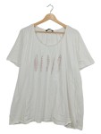 Vorschaubild 1 von T-Shirt Gr. 54 Weiß Federprint Damen