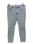 Vorschaubild 1 von High Waist Jeans Gr. 46 Blau Ripped Damen