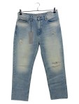 Vorschaubild 1 von Ripped Jeans Herren Gr. W33/42/L Blau Baumwolle Uni Casual 42 cm