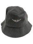 Vorschaubild 1 von Bucket Hat Dunkelgrau Flügel-Stickerei