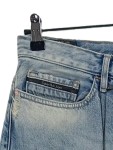 Vorschaubild 4 von Ripped Jeans Herren Gr. W33/42/L Blau Baumwolle Uni Casual 42 cm