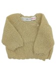 Vorschaubild 1 von Strickjacke beige meliert Wolle Gr. 56 Baby