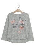 Vorschaubild 1 von Langarmshirt Schmetterling Gr. 122 grau meliert