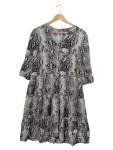 Vorschaubild 1 von Blusenkleid Gr. 42 Schlangenmuster Viskose