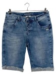 Vorschaubild 1 von Jeans Shorts Damen Gr. 30 Blau Fransen Used Look