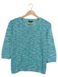 Vorschaubild 1 von Pullover Damen Gr. 36 Türkis Strickmuster