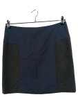 Vorschaubild 1 von A-Linienrock Gr. 38 Dunkelblau Grau Block-Design